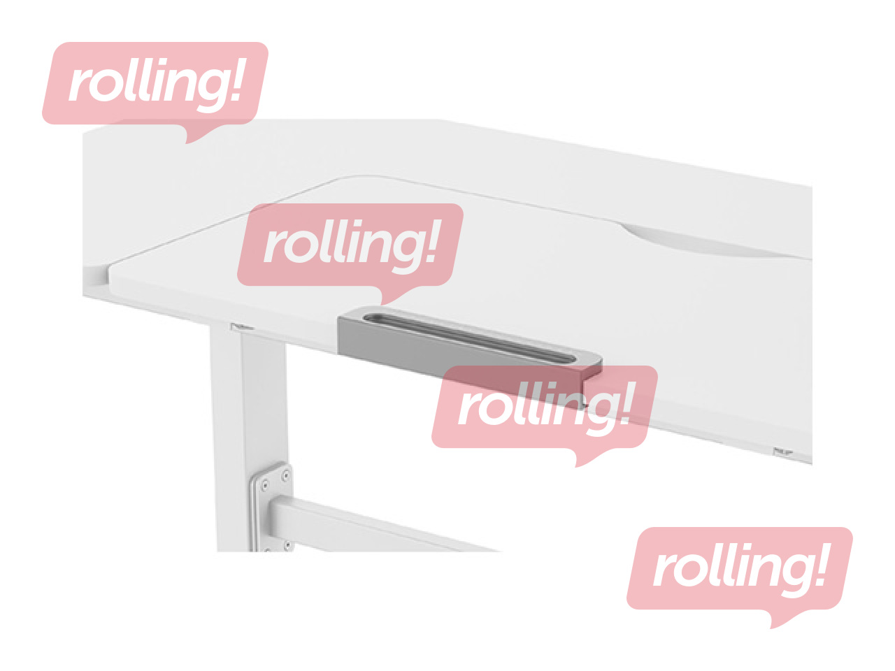 Height-adjustable desk Ergo Kid, children’s, white, 112x60cm