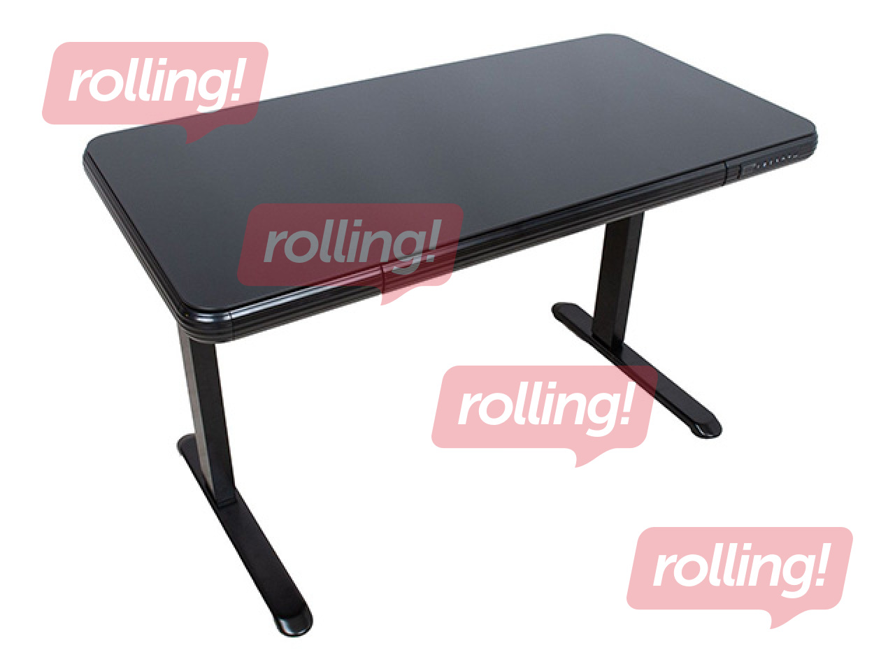 Augstumā regulējams galds Ergo Fit, melns, 122x62cm