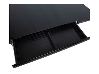 Augstumā regulējams galds Ergo Fit, melns, 122x62cm
