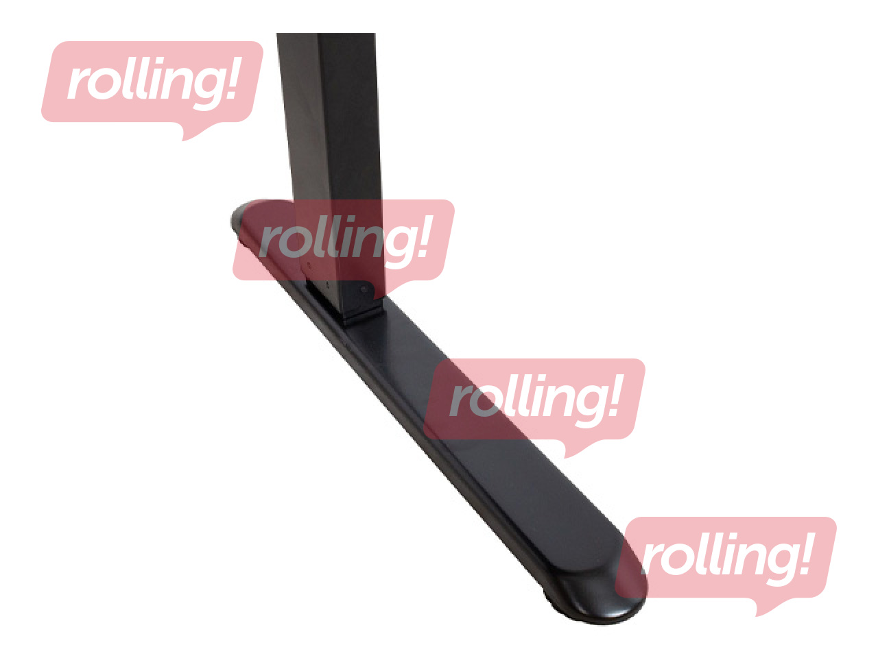 Augstumā regulējams galds Ergo Fit, melns, 122x62cm