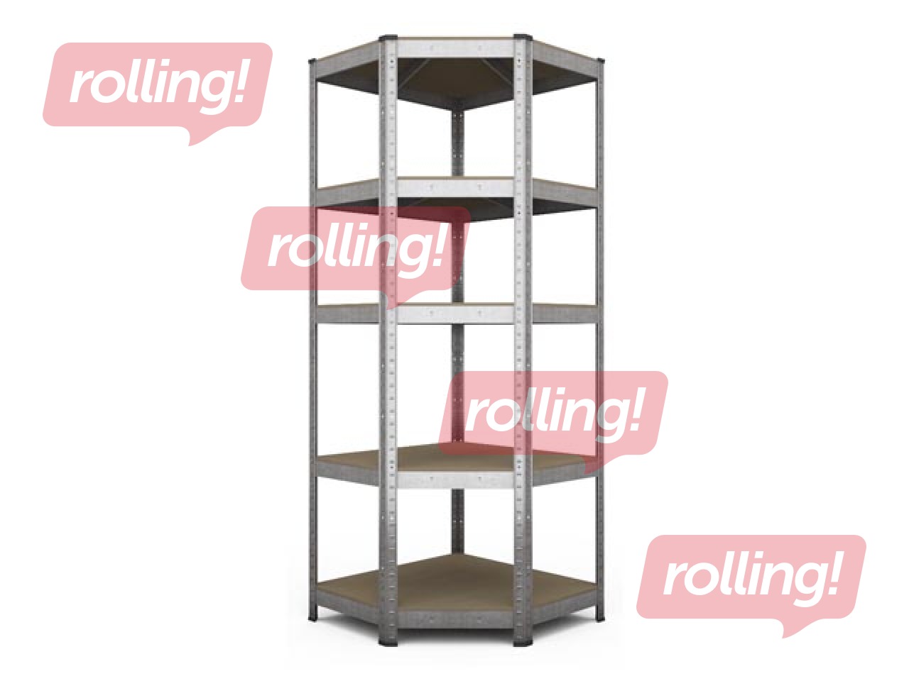 Storage shelf Haushalt Corner, 90 cm x 45 cm x 180 cm 