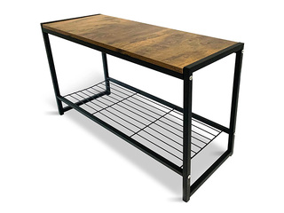 Jalatsiriiul Domoletti Arina pingiga, must, puit, 80x30x45cm