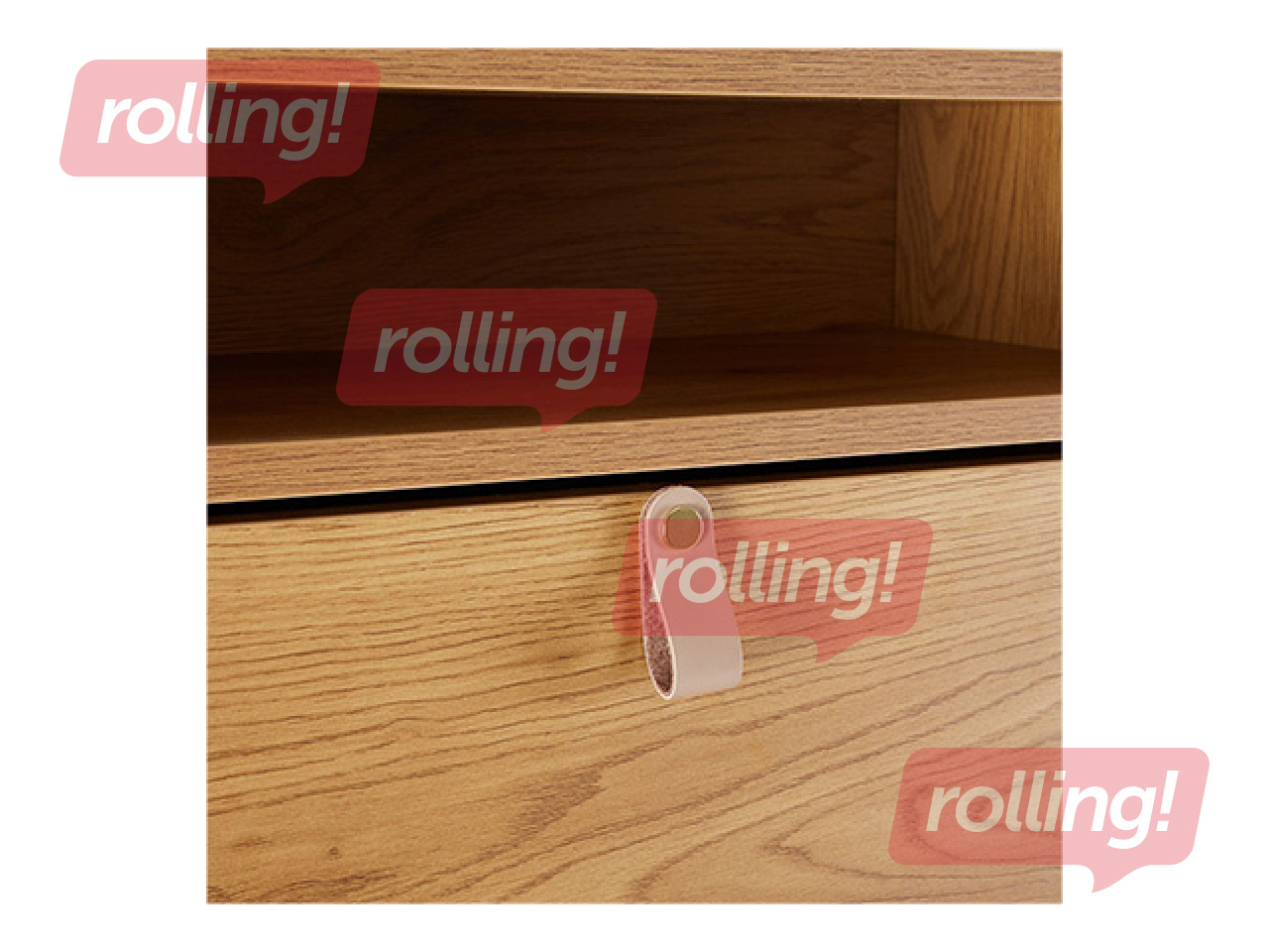 Shoe cabinet Aalborg, brown, 55.6x26x91.5cm