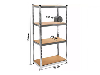 Noliktavas plaukts PRO, 75x40x150cm