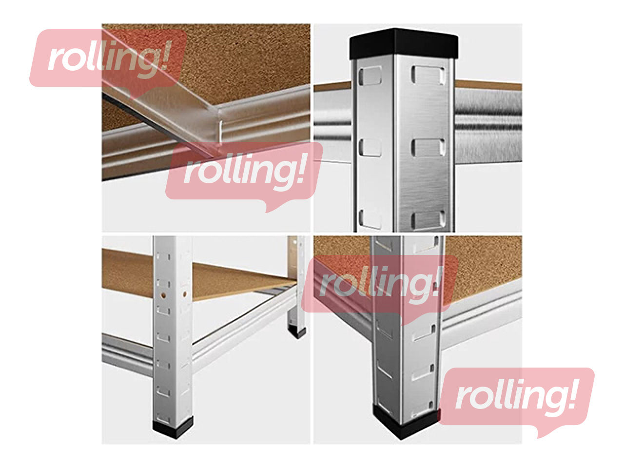 Noliktavas plaukts Master, 120x60x180cm