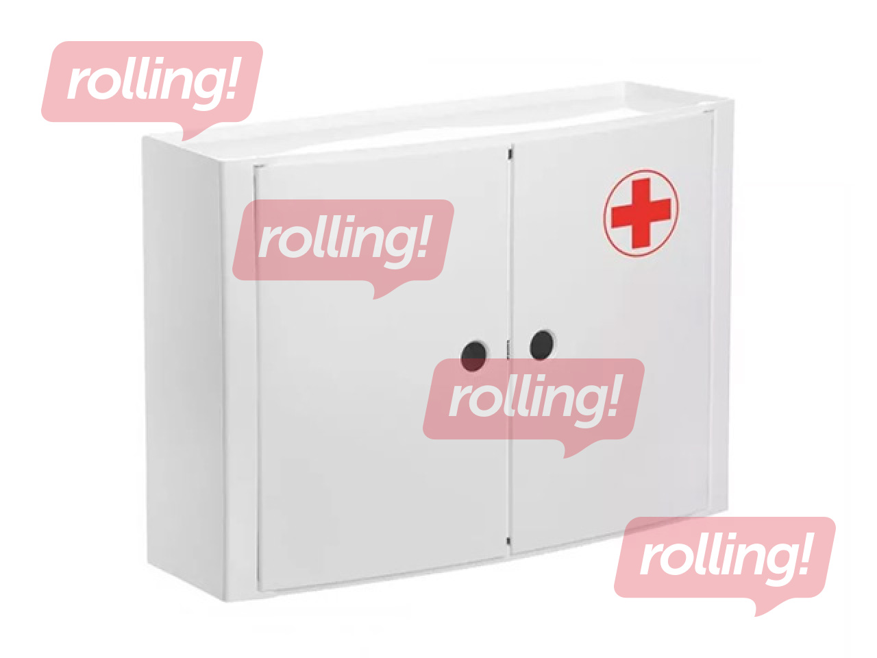 Pirmās palīdzības skapītis Tatay,ar durtiņām, balts, 46x15.5x32cm