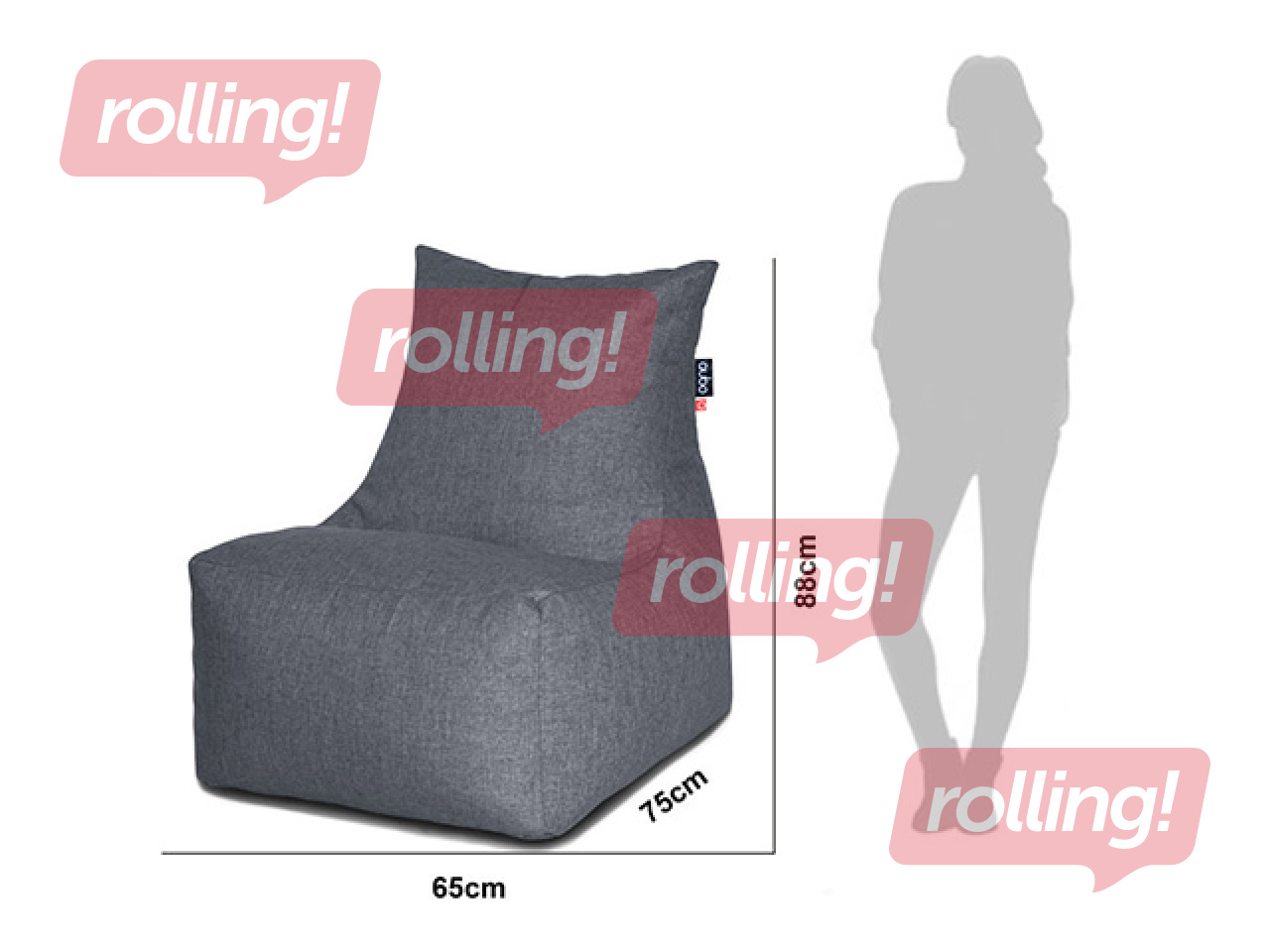 Bean Bag Chair – Qubo™ Burma Plum, Pop Fit