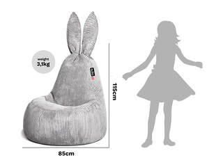 Sēžammaiss Qubo Daddy Rabbit Roche, Velvet Fit