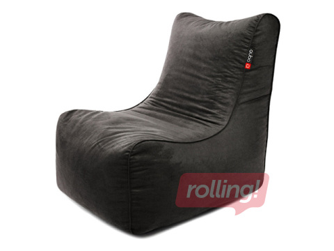 Qubo Noa Blackberry, Velvet Fit Bean Bag Chair