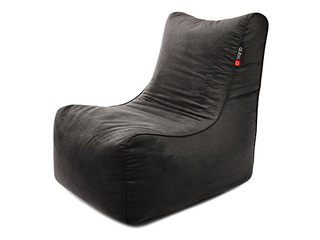 Qubo Noa Blackberry, Velvet Fit Bean Bag Chair