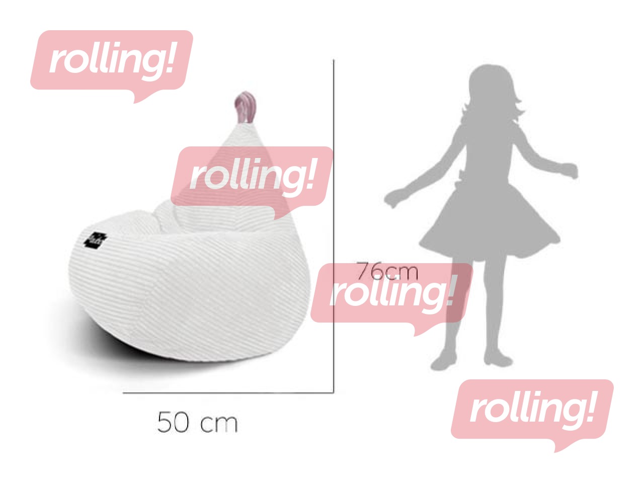 Sēžammais Qubo Tiny Drop SUGAR, FEEL Fit