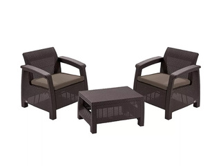 Dārza mēbeļu komplekts Keter Corfu, Weekend, brūns