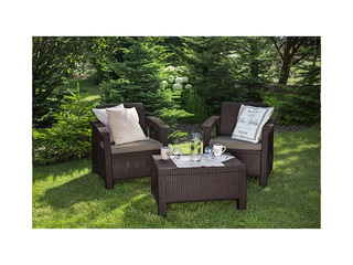 Dārza mēbeļu komplekts Keter Corfu, Weekend, brūns