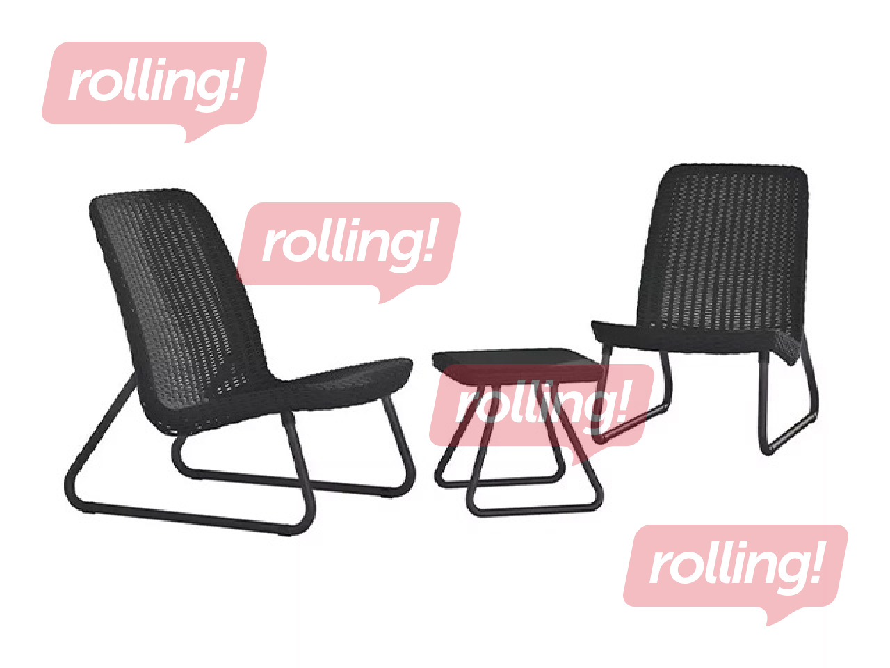 Dārza mēbeļu komplekts Keter Rio, Patio Set, pelēks