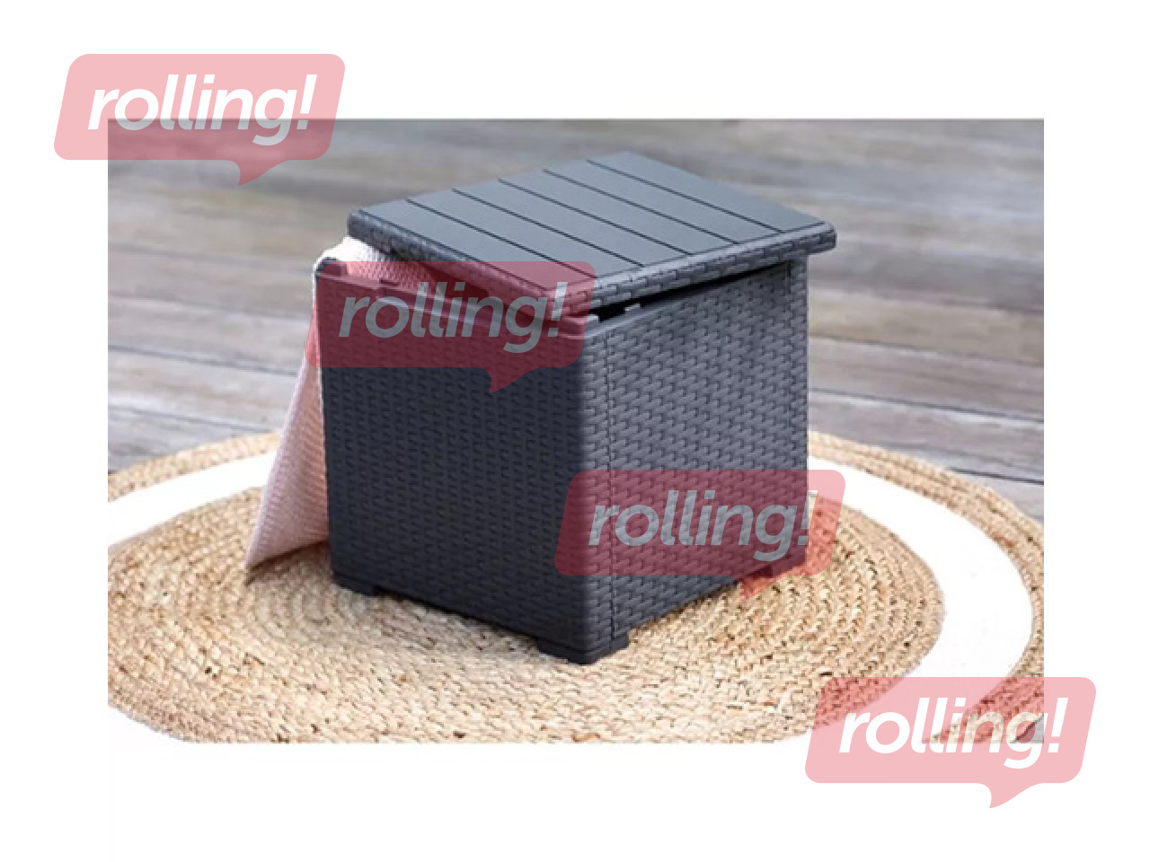 Garden table, storage box Keter Vigo, grey