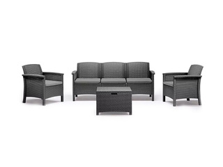 Dārza mēbeļu komplekts Bica Set Venezia 3, pelēks