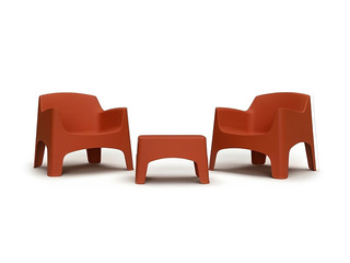 Aiamööbli komplekt Bica Set, Ibiza Terrace, tellispunane