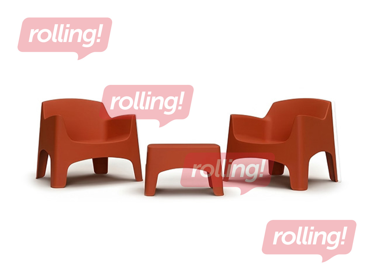 Комплект садовой мебели Bica Set, Ibiza Terrace, кирпично-красный