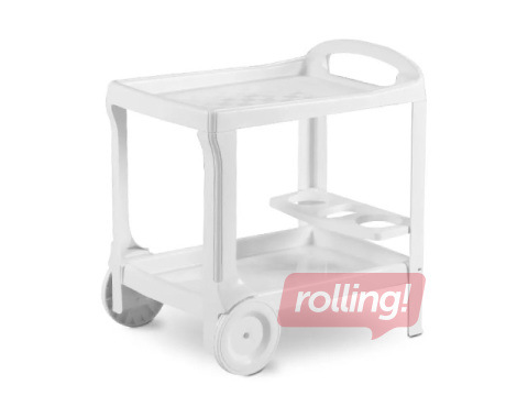 Сервировочная тележка Bica Borneo, белая