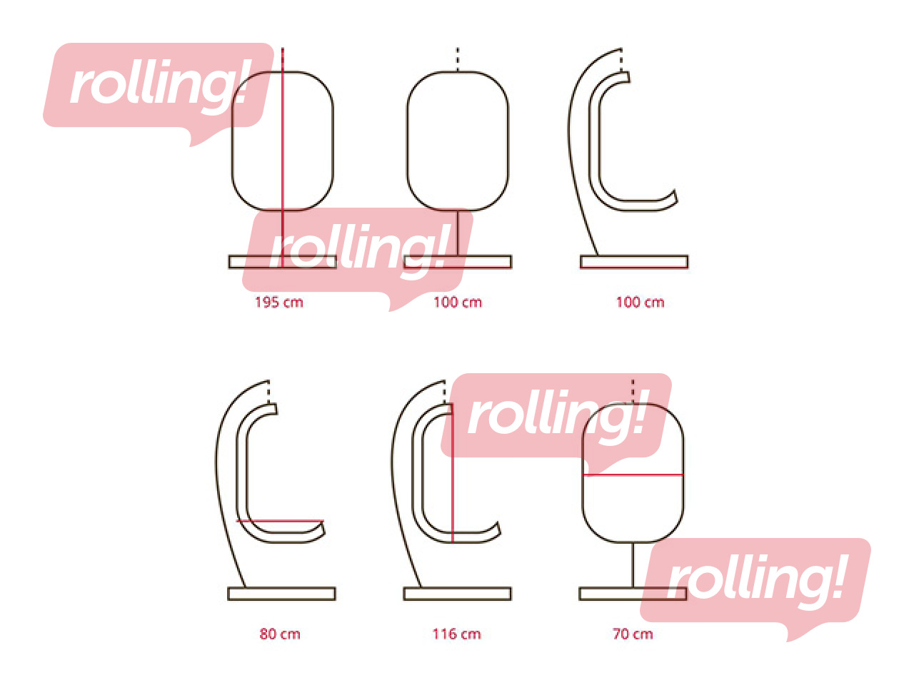 Piekaramais šūpuļkrēsls Domoletti Simple, tērauda rāmis, melns, zaļš spilvens