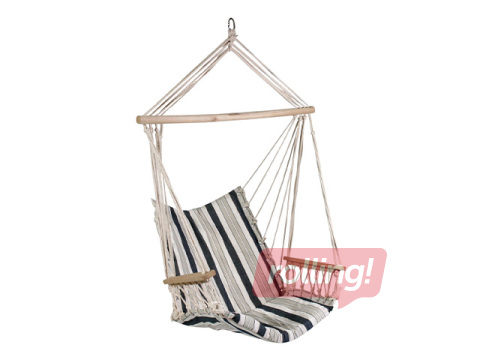 Hanging chair Hip, striped, white, blue