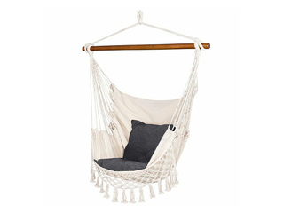 Hanging chair Springos, Brazilian, grey, beige