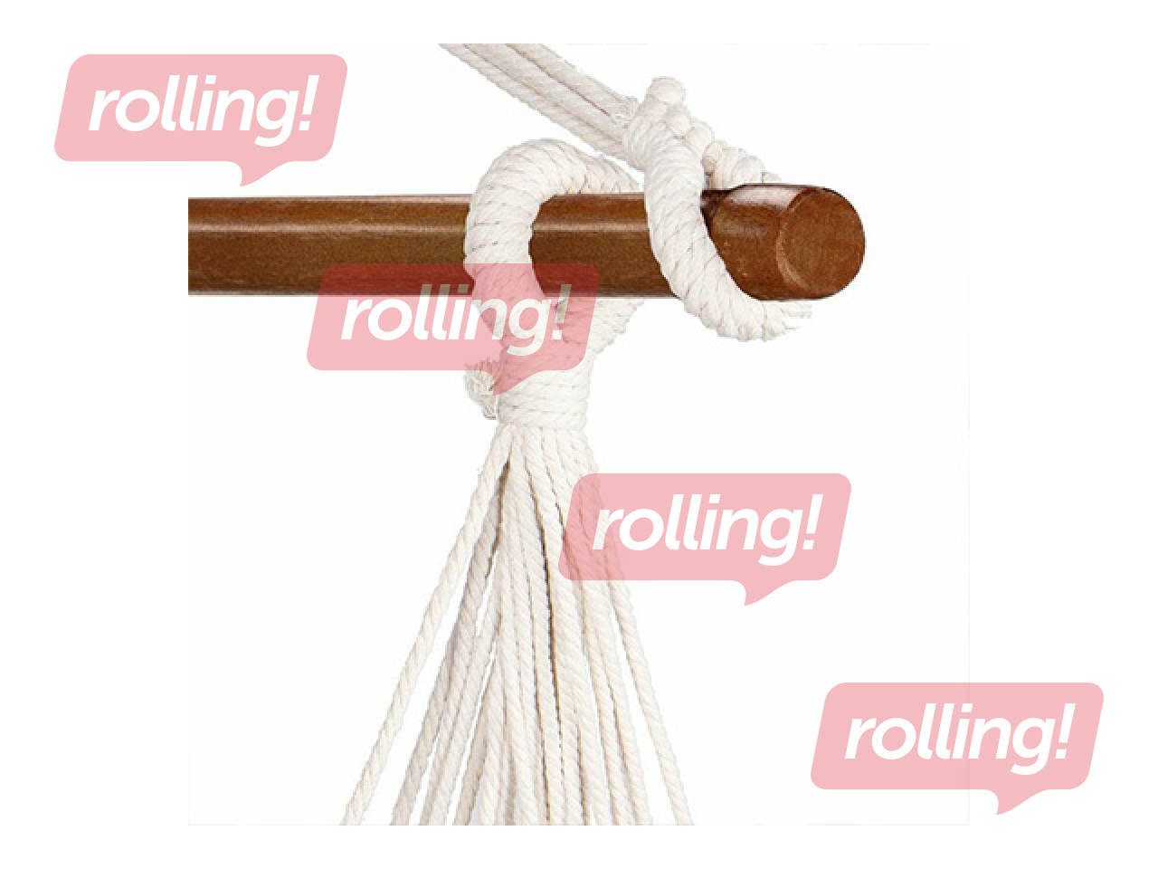 Подвесное кресло Springos, бразильское, серо-бежевое