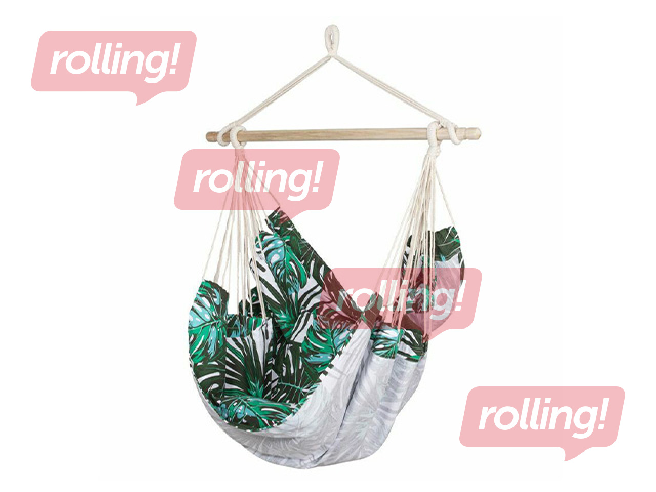 Piekaramais šūpuļkrēsls Springos, Brazīlijas, zaļš