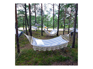 Hammock Romance, blue, striped, 190×100cm