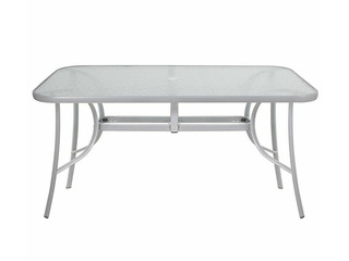 Dārza galds Springos, balts, 150x90cm