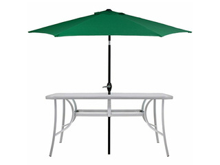 Dārza galds Springos, balts, 150x90cm