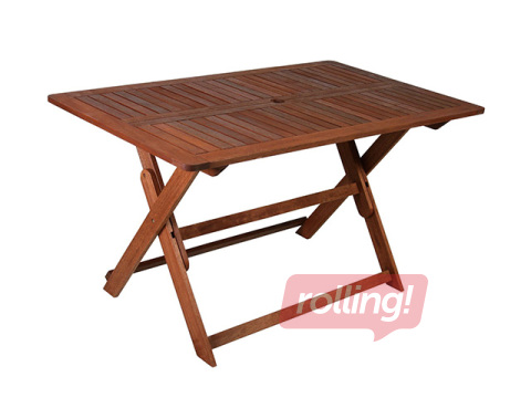 Galds Modena, saliekams, meranti koka, 135x80x74cm