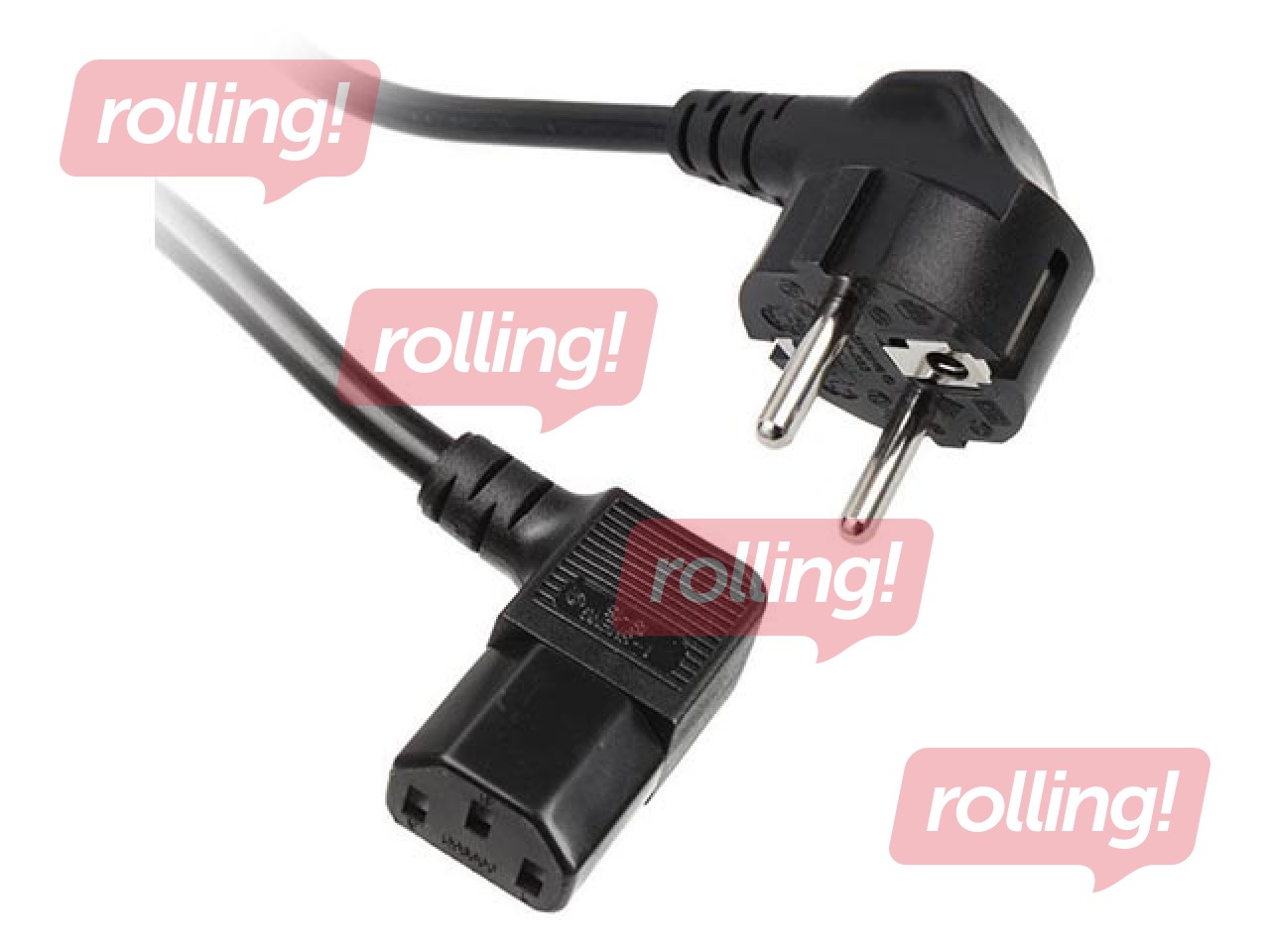 Toitekaabel, 1.8m, 90°, must