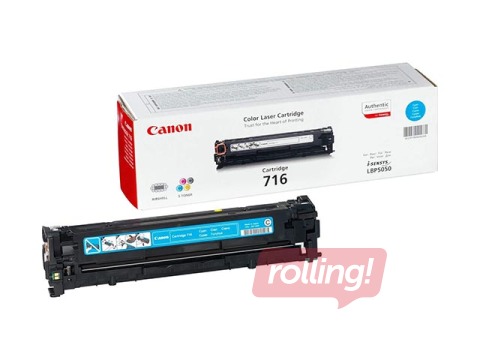 Tonera kasete Canon 716, ciānzila, (1500 lpp.)