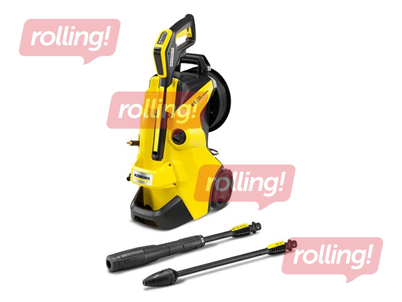 Augstspiediena mazgātājs K4 Premium, dzeltens 