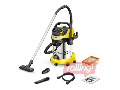 Putekļu sūcējs Kärcher WD 6 P S V-30/8/35/T, slapjajai un sausajai uzkopšanai, 30 l