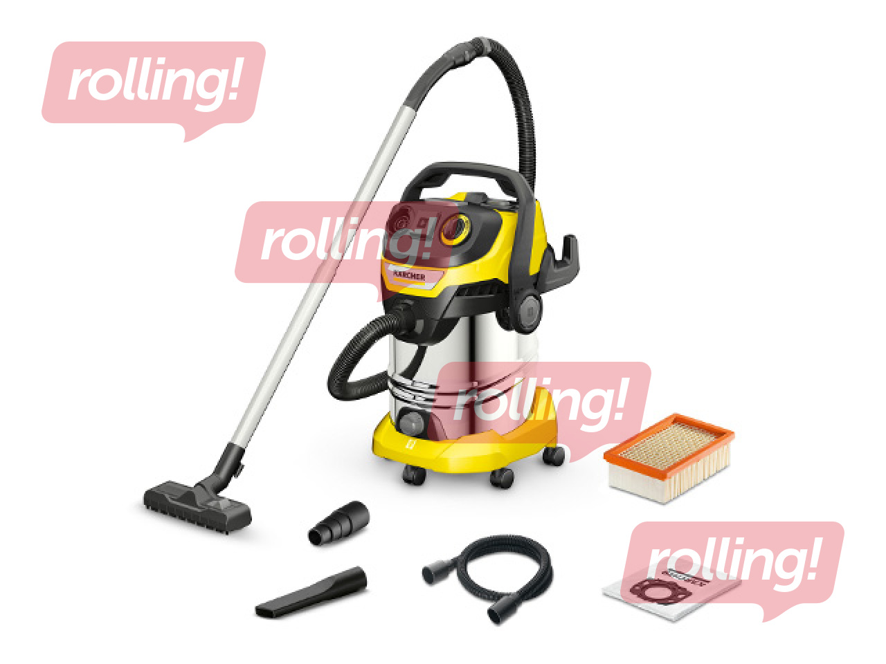 Vacuum cleaner Kärcher WD 6 P S V-30/8/35/T for wet and dry cleaning, 30 L