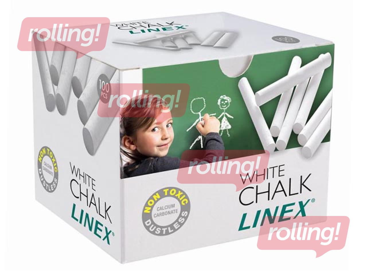 Krīts Linex, balts, 100 gab.