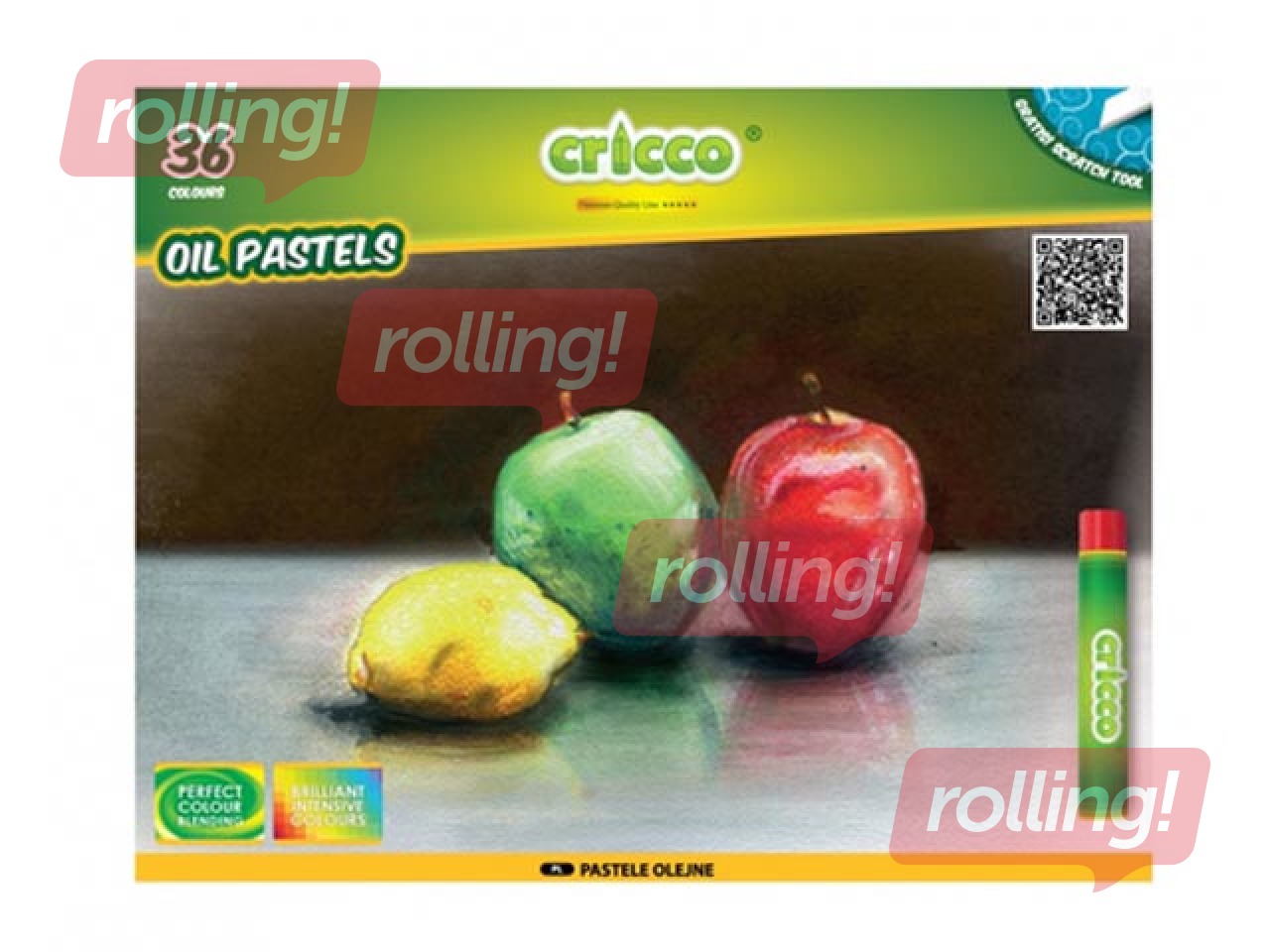 Eļļas krītiņi Oil Pastels Cricco, 36 krāsas
