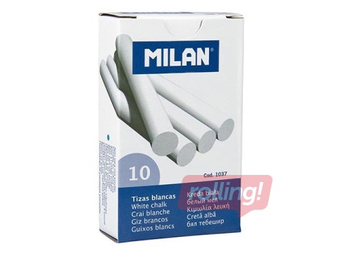 Chalk Milan, white, 10 pcs.
