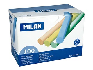 Мелки Milan, цветные, 100 шт. 