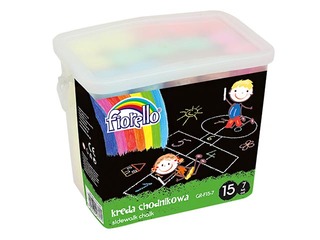 Krīts asfaltam Fiorello, 15 gab., krāsaini