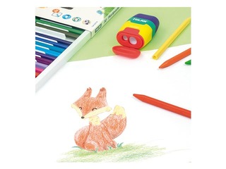 Plastikust värvilised kriidid Milan, 24 värvi