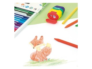 Plastipastel Milan, triangular, 24 colours