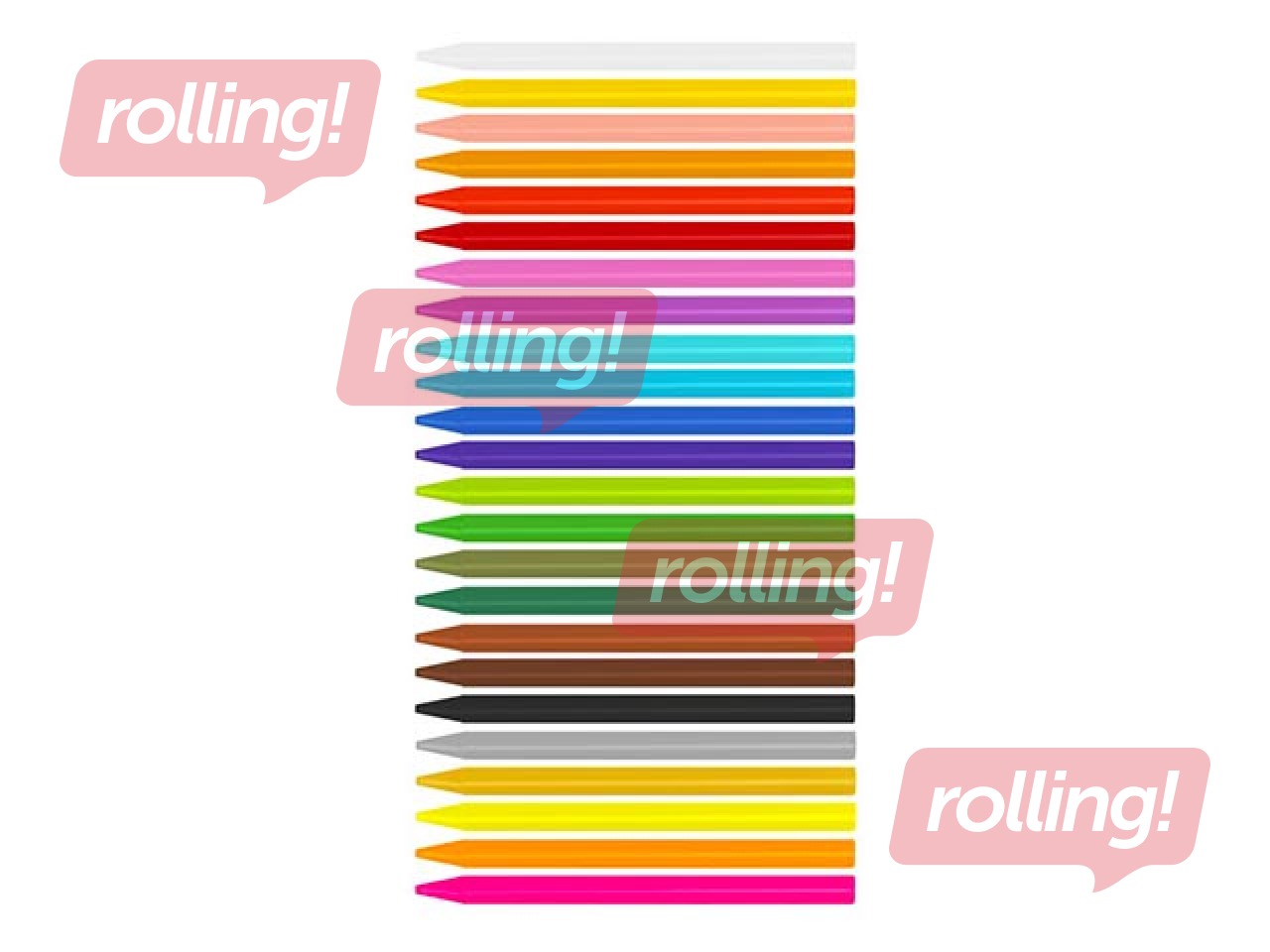 Plastipastel Milan, round, 24 colours
