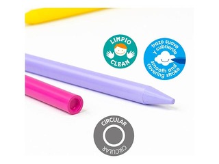 Plastipastel Milan, round, 24 colours