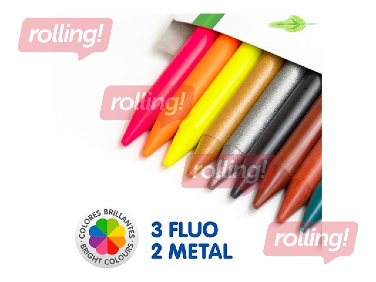 Plastipastel Milan, round, 24 colours