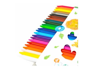 Plastipastel Milan, round, 24 colours