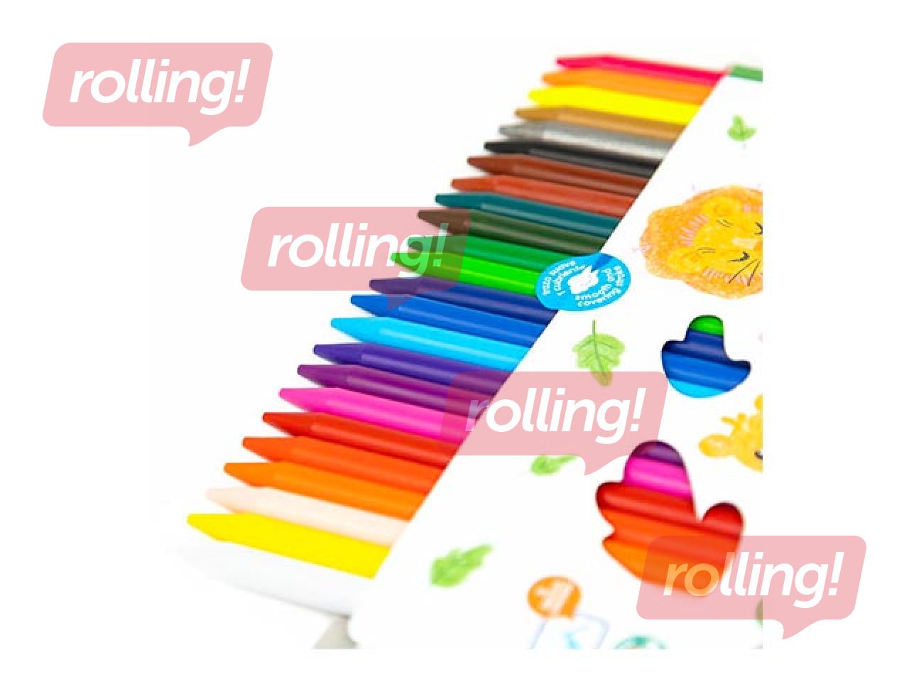 Восковые мелки Milan Plastipastel, 24 цвета