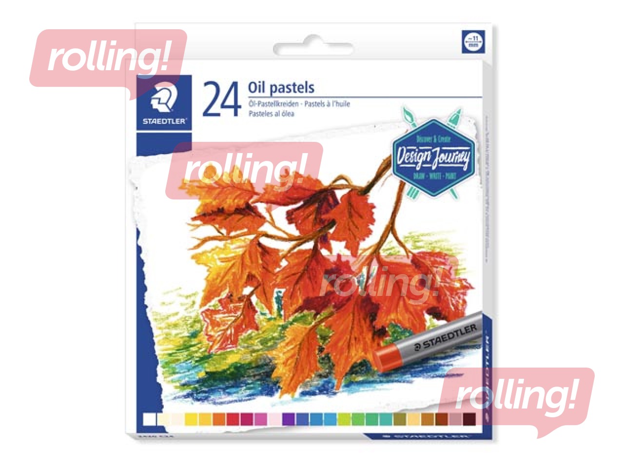 Eļļas krītiņi Oil Pastels Staedtler 2420, 24 krāsas